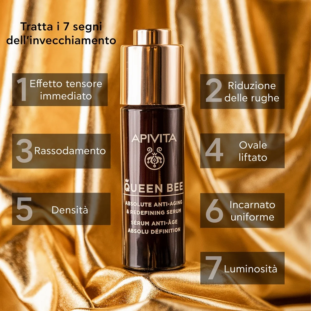 Queen Bee Siero Anti-età Assoluto e Rassodante - Siero viso antirughe