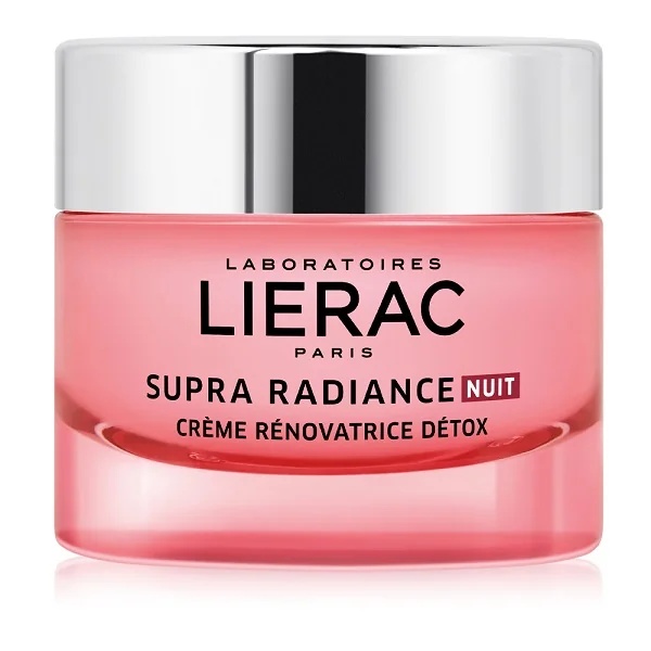 LIERAC Crème de Nuit Anti-âge Supra Radiance Detox 50 ml Effet éclaircissant et régénérant