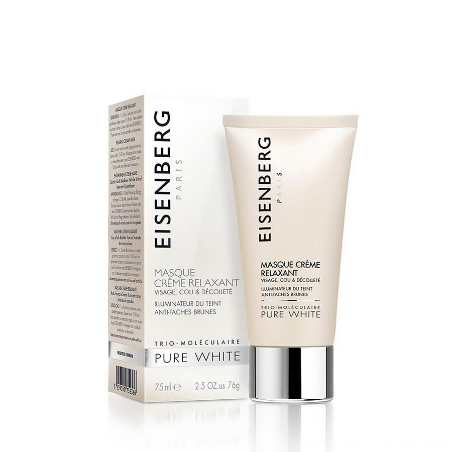 Eisenberg drėkinamoji kaukė „Pure White“ atpalaiduojanti kreminė kaukė – 75 ml