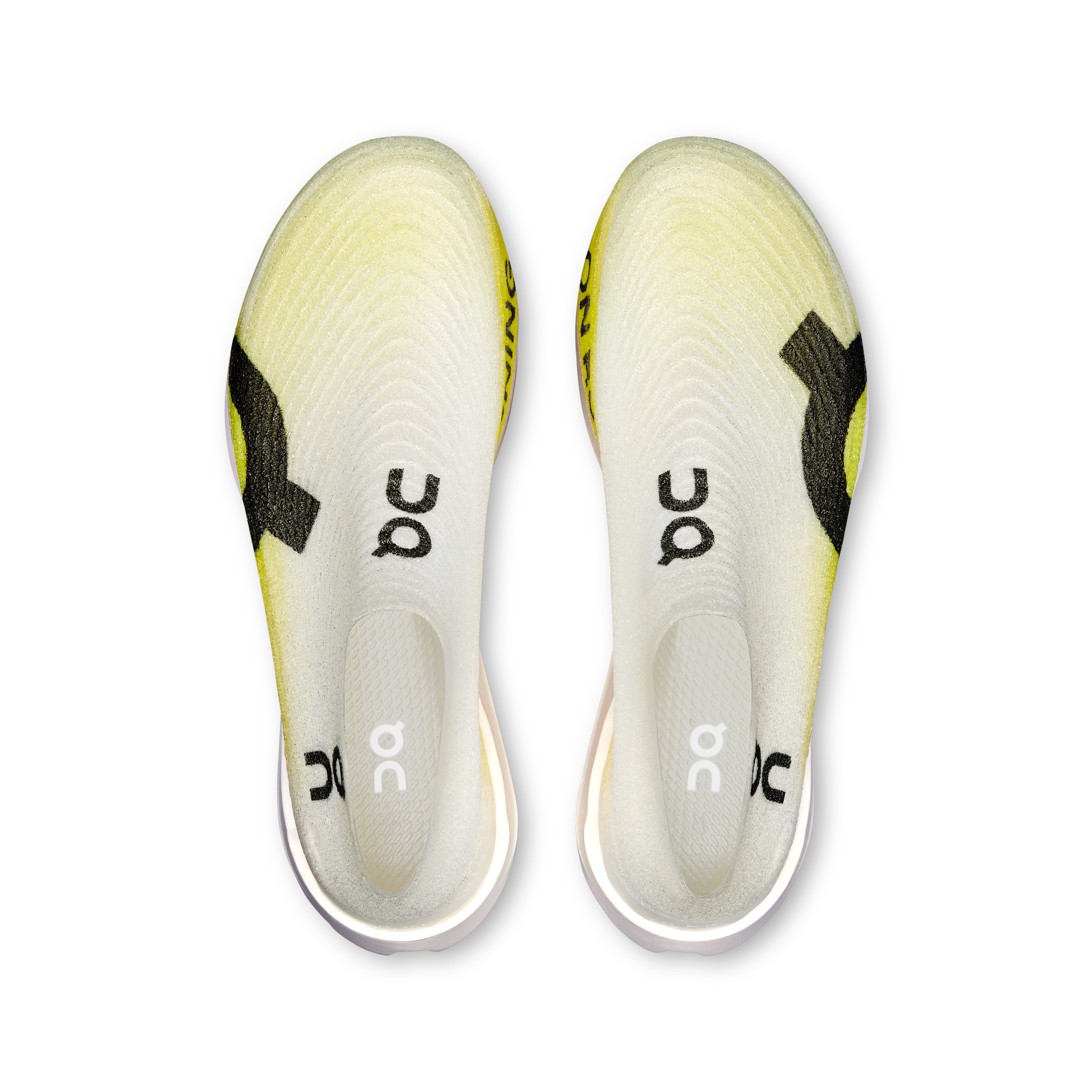 On Cloudboom Strike LS Blanc | Citron vert