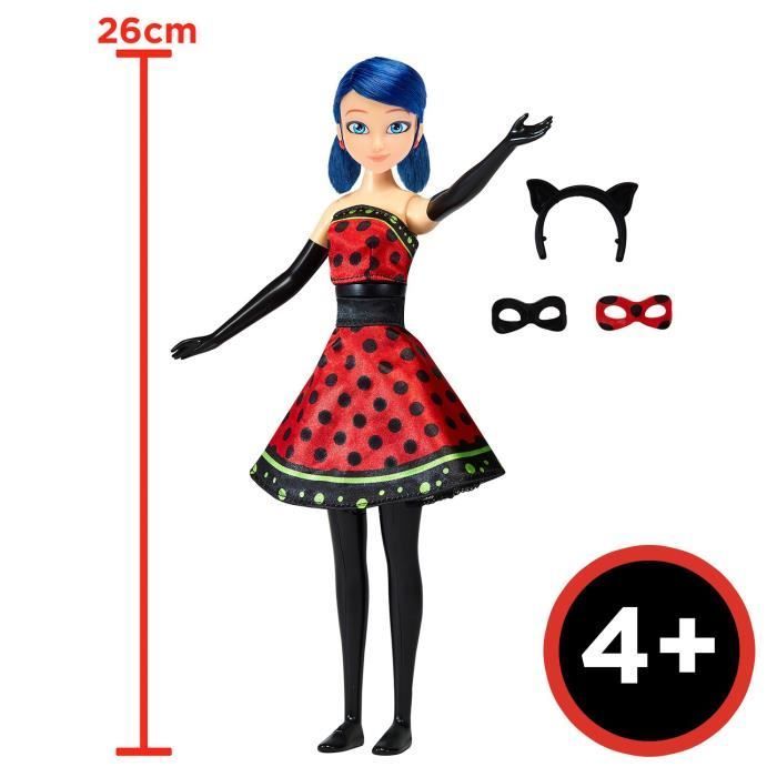 Ladybug Transformatiepop - BANDAI - Miraculous 26 cm - Outfitwissel