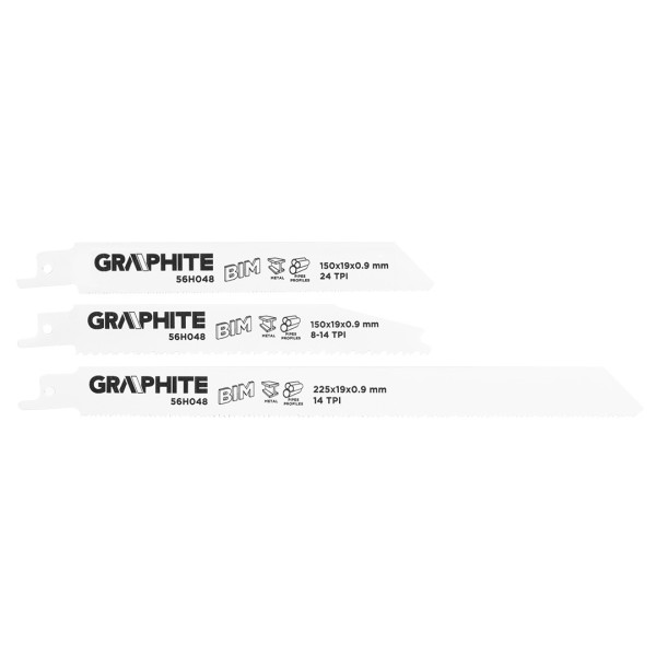 Brzeszczoty do piły szablastej 3sz GRAPHITE 56H048
