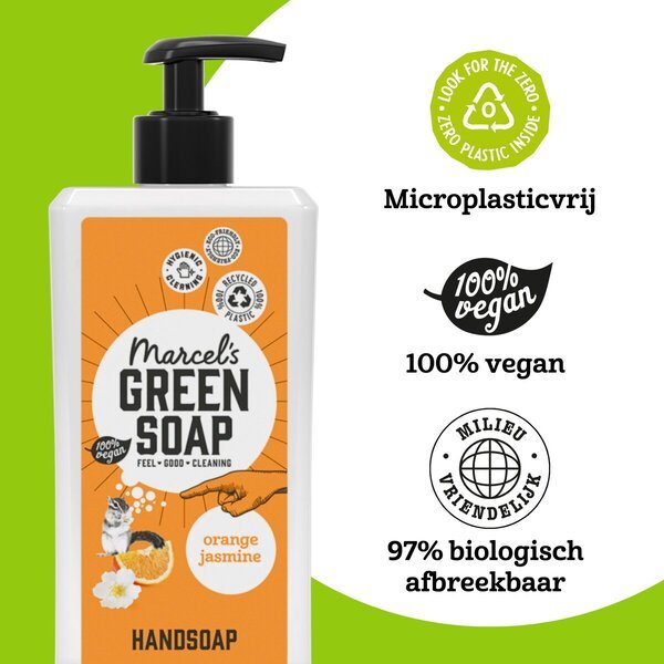 Marcel's Green Soap milo za roke z vonjem pomaranče in jasmina<br>500ml