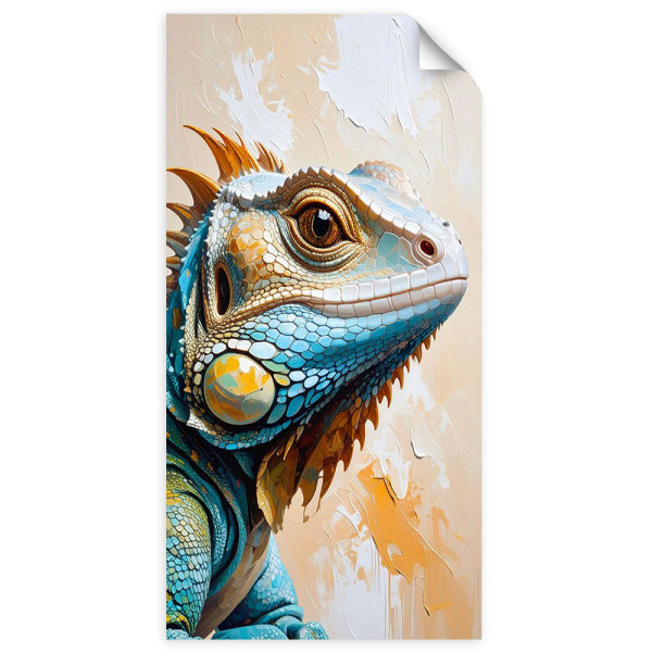 Naklejka samoprzylepna do salonu Feeby Jaszczurka Gady Natura 40x80