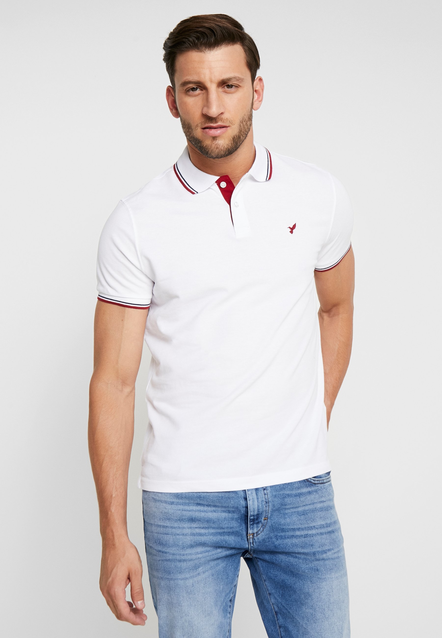 Pier One SLIM - Poloshirt - wit