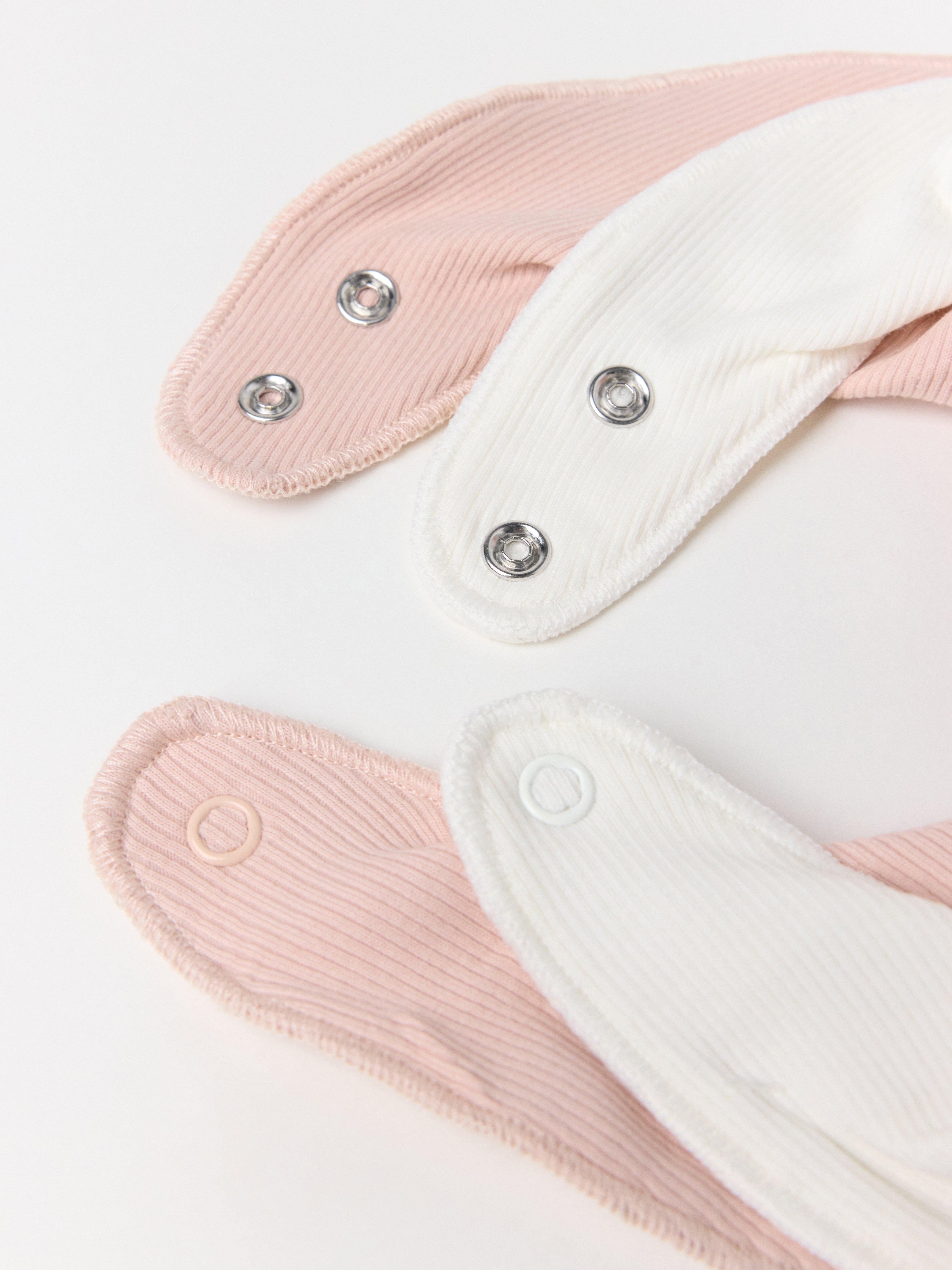 Paquete de 2 dregglisar ribbade rosa claro empolvado