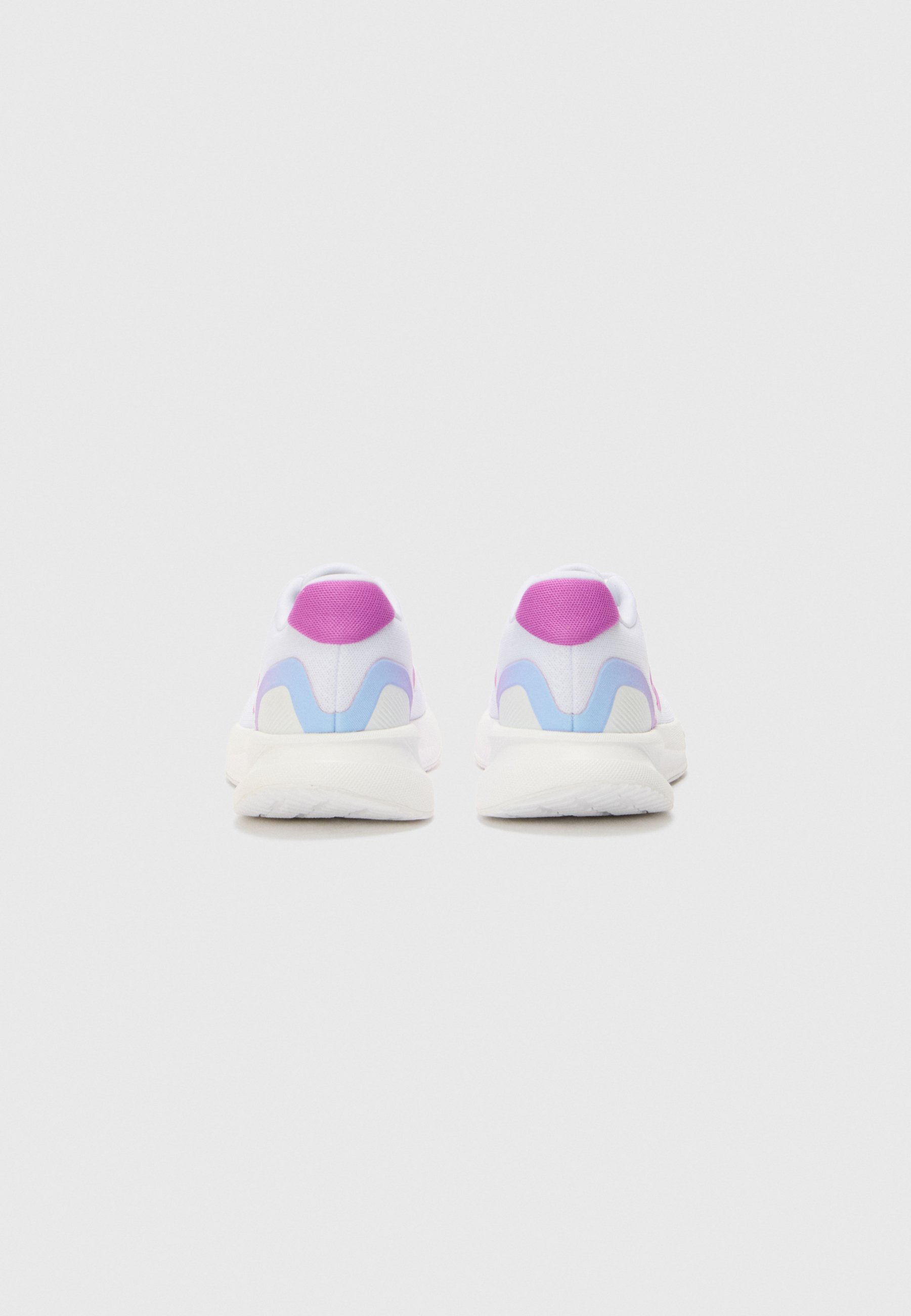 adidas Performance RUNFALCON - Chaussures de running sur route - blanc/violet/bleu clair