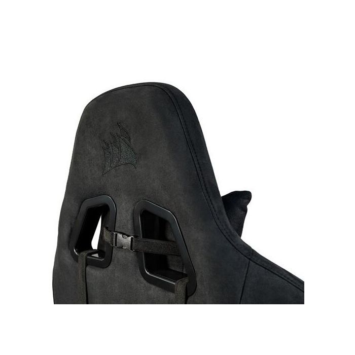 Sedia da gaming - CORSAIR - TC100 Relaxed Fabric - Grigio/Nero - Tessuto morbido - Braccioli 2D
