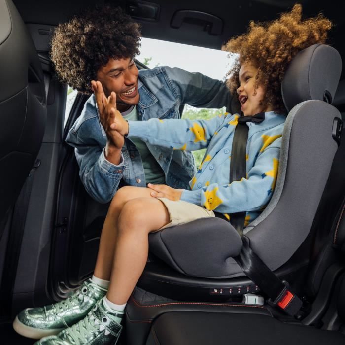 Seggiolino auto convertibile BEBECONFORT EvolveFix PLUS i-Size 0/1/2/3 - Girevole a 360° - Isofix - Da 0 a 12 anni (36 kg) - 40-150 cm - COLORE GRAFITE
