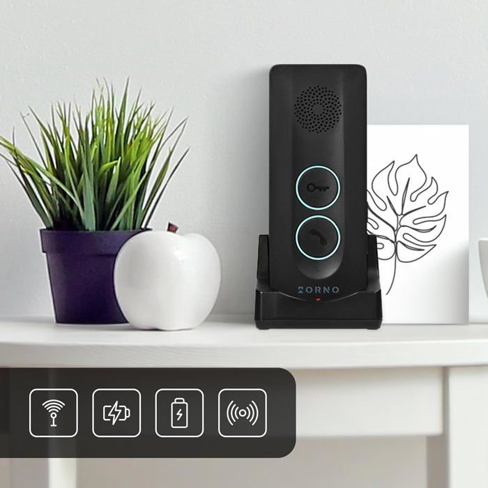 Citofono audio wireless impermeabile, batteria USB-C, vivavoce, kit per uso domestico