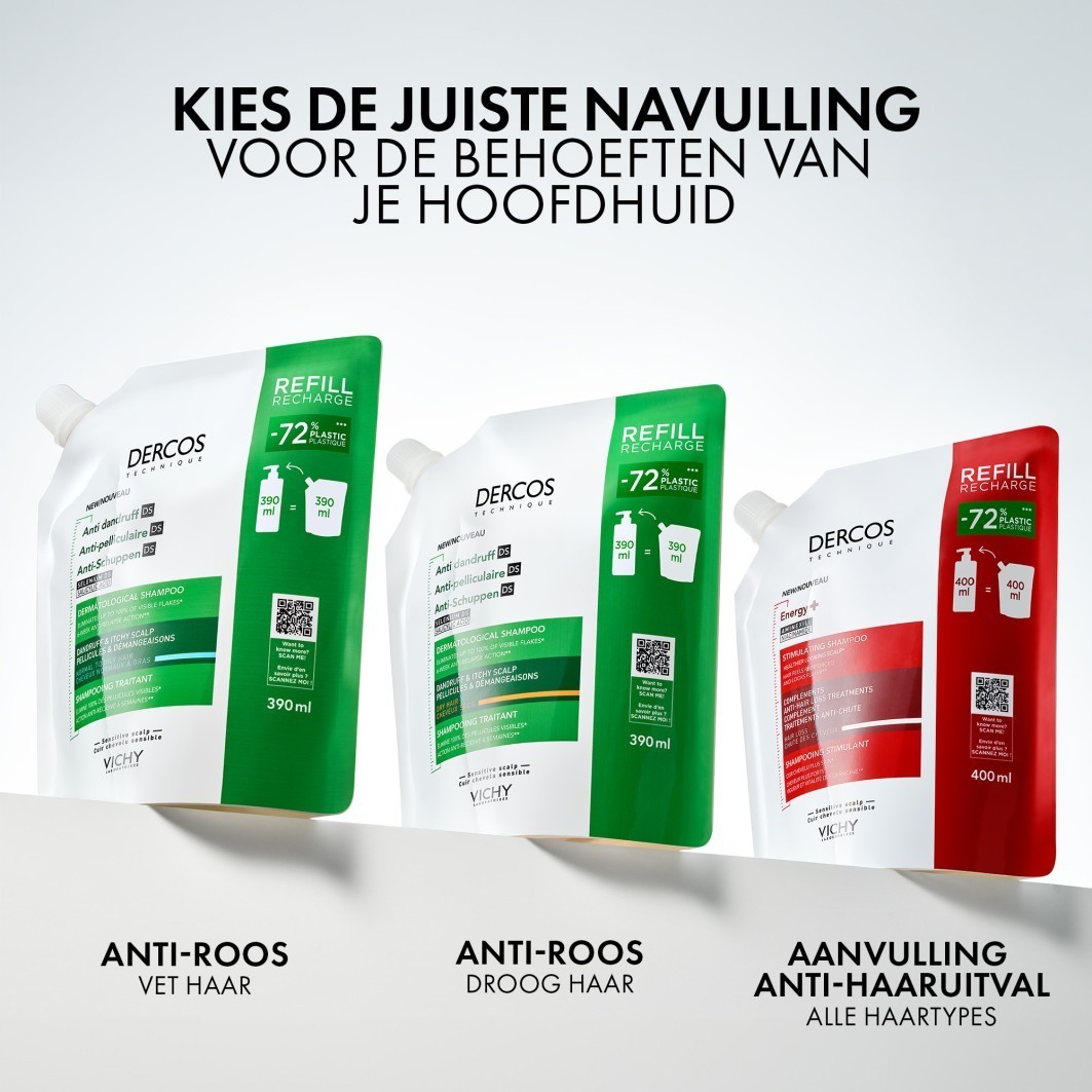 Виши нега против перути Деркос паковање против перути – за суву косу – 390 мл