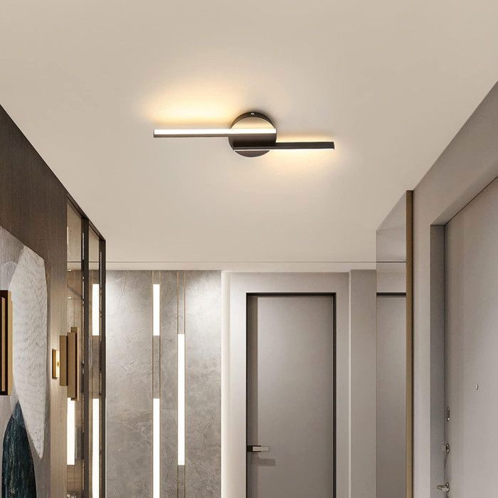 Dorlink 16W LED-wandlamp - Warm wit 3000K - Modern aluminium - Voor woonkamer, hal, trappenhuis, nachtlampje