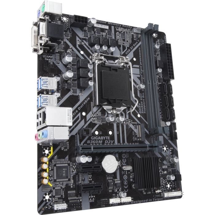 GIGABYTE Carte mère B360M D2V - Intel