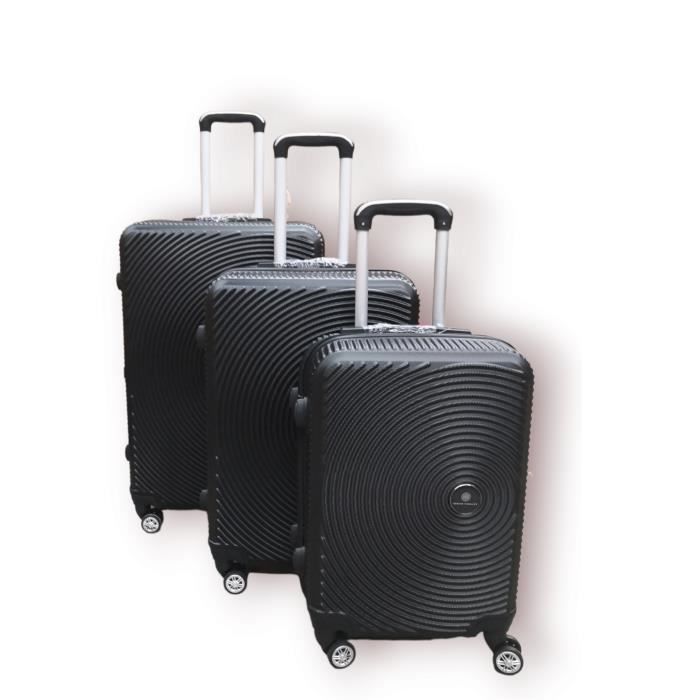 Set de 3 valises - GERARD PASQUIER - Noir - ABS - 20 pouces - 24 pouces - Grande