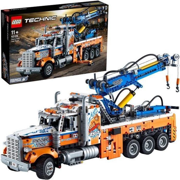 LEGO® 42128 Technic Camion da traino pesante con gru, giocattolo da costruzione per bambini
