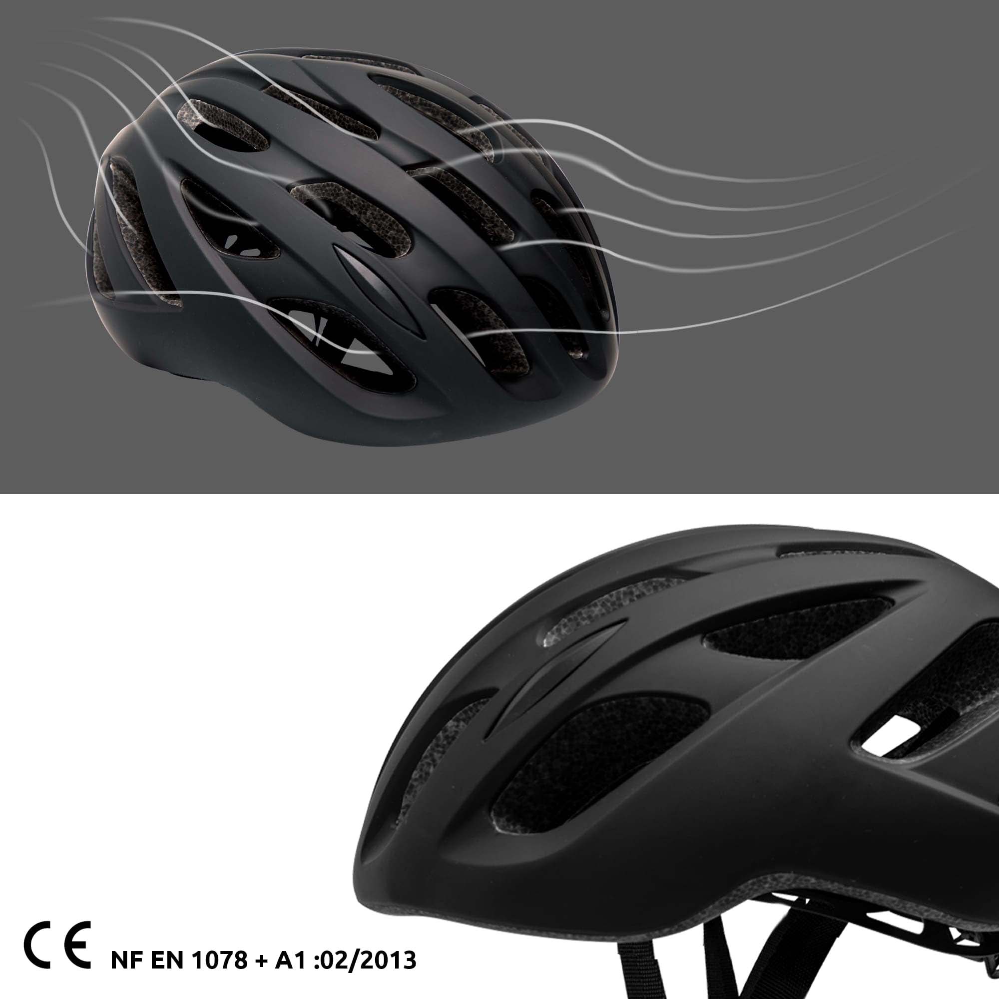  Casco De Bici De Carretera Urbana Mate Crazy Safety