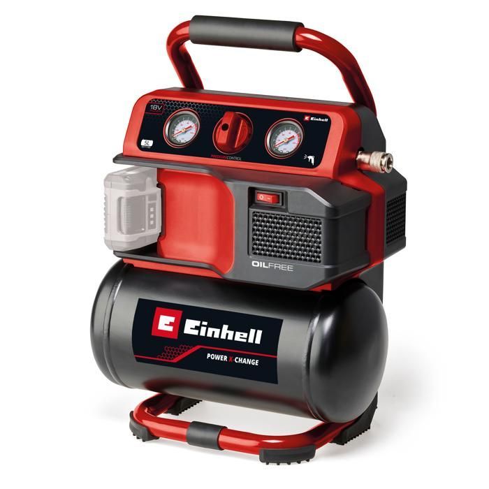 Einhell TE-AC 18/75 Li OF-Solo PXC Cordless Compressor (18V, 8 bar max.) Supplied without charger or battery