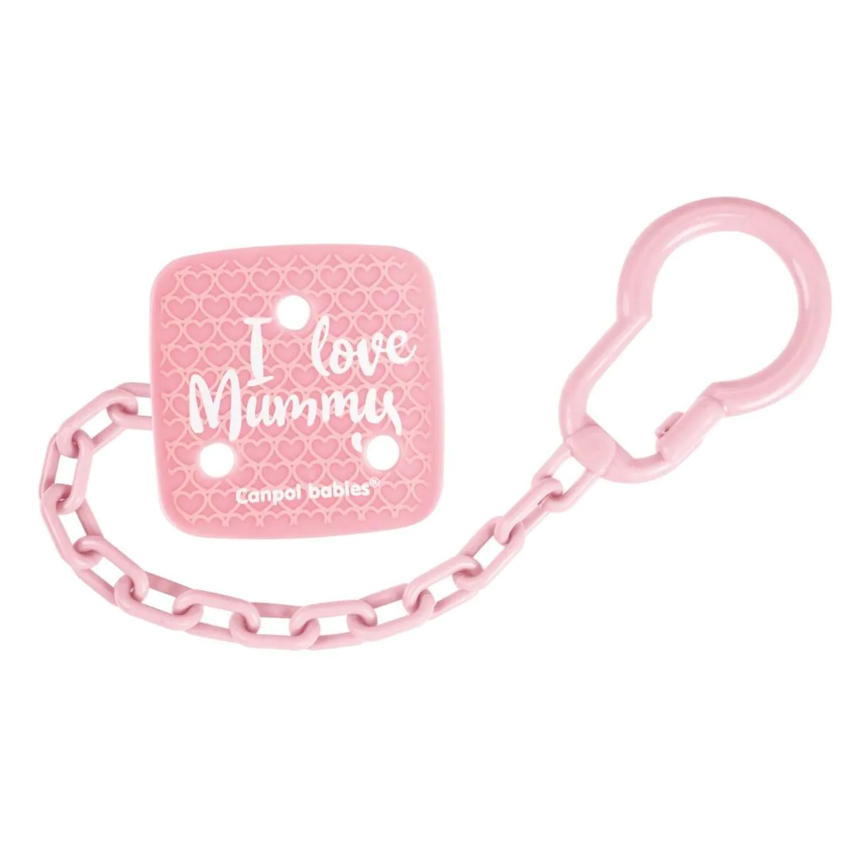Canpol Babies Łańcuszek do smoczka uspokajającego I love Mummy