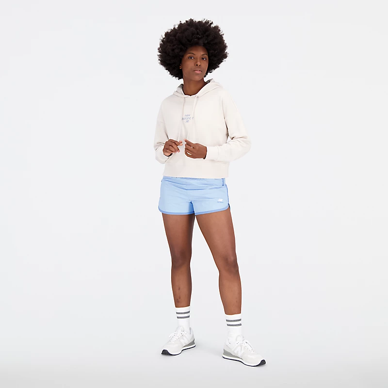Remastered Damen-Sportshorts aus gewebtem Stoff – BLUE HAZE