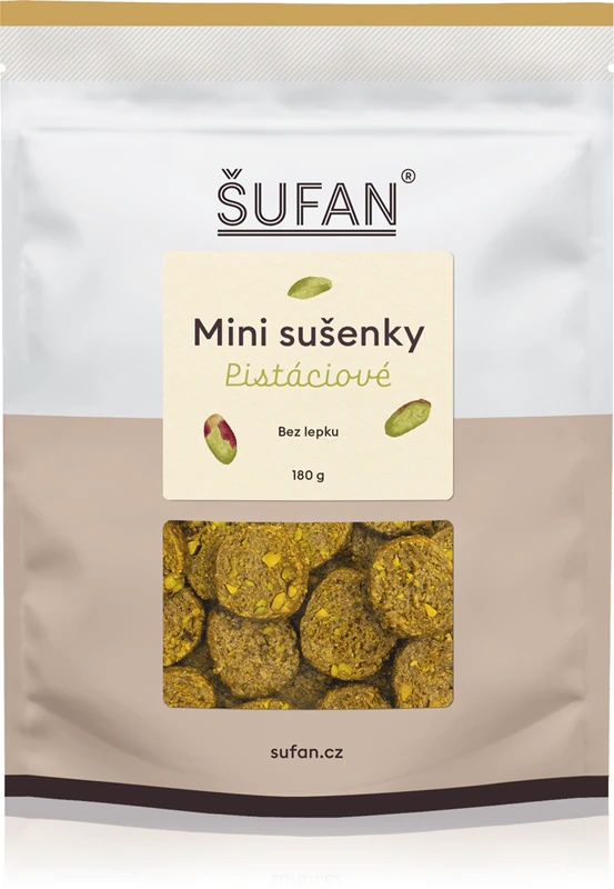 Šufan Mini Cookies pistāciju cepumi bez glutēna