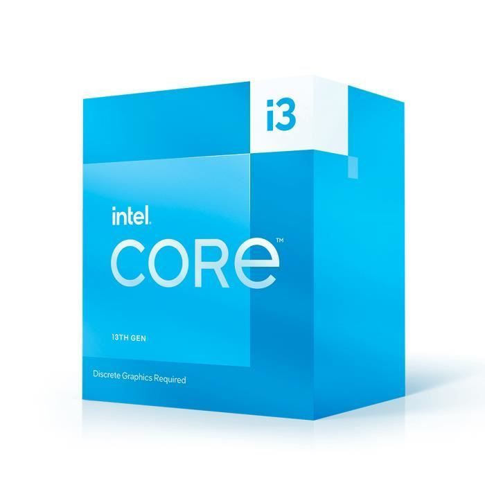 Intel Core i3-13100F processor - INTEL - 3.4 GHz / 4.5 GHz - 4 cores - 12 MB cache