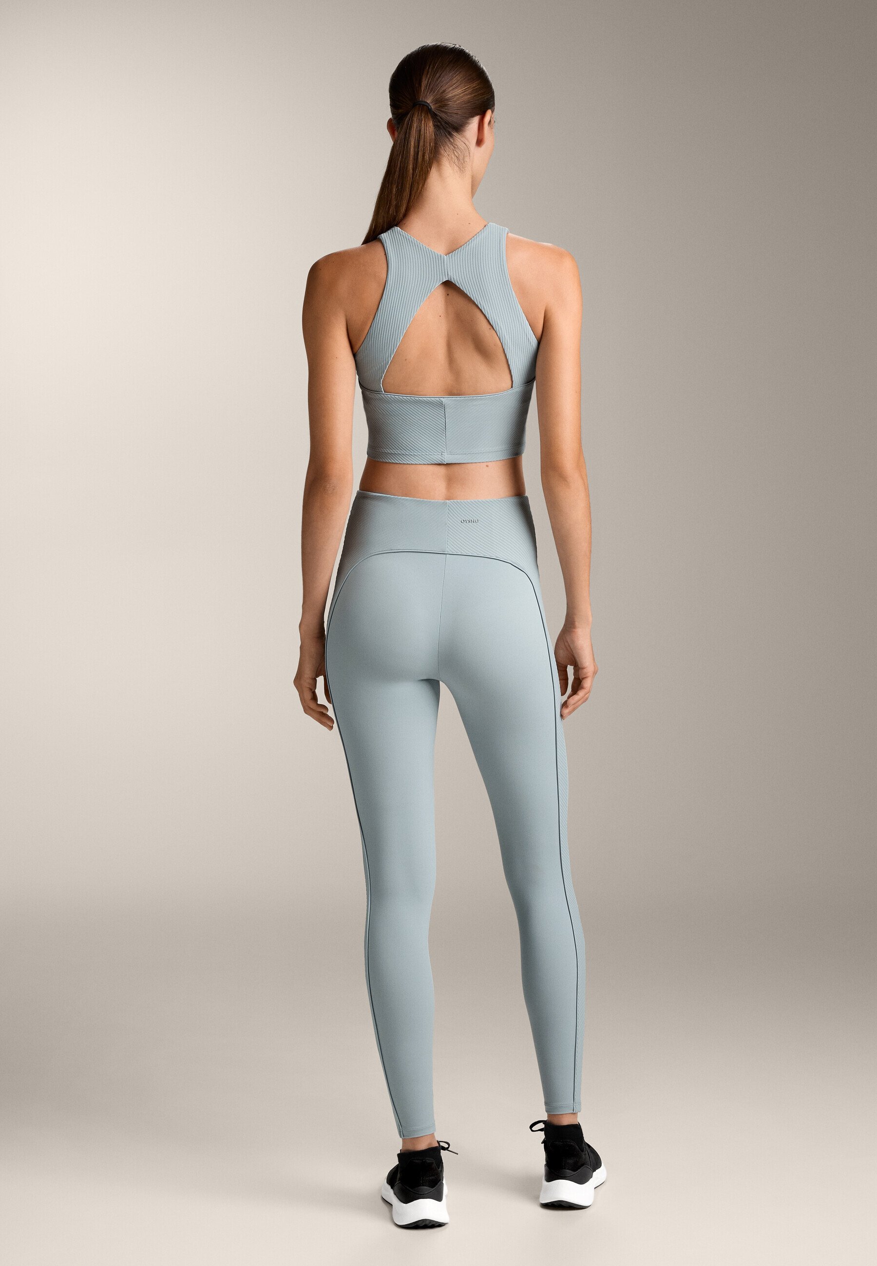 OYSHO COMFORTLUX TANKTOP - Top - blauwgrijs