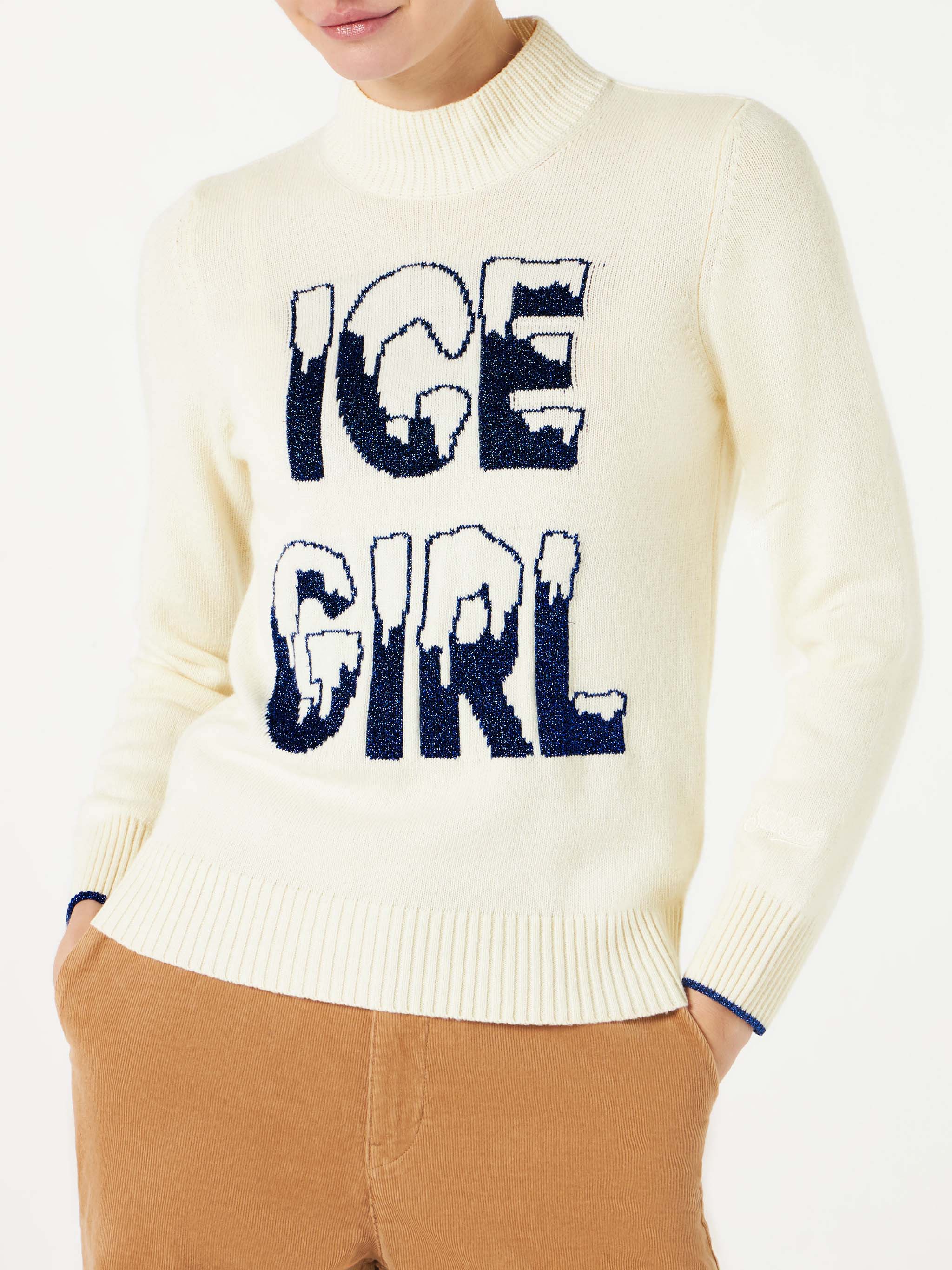 Ice Girl Lurex Graphic coltrui