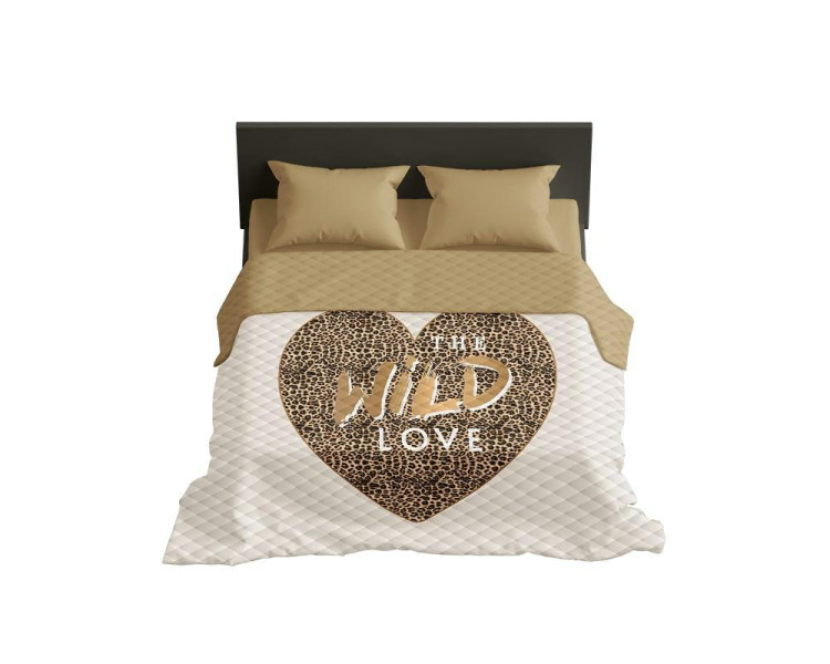 Narzuta 200x220 Wild love serce beżowa K 109 Holland 14
