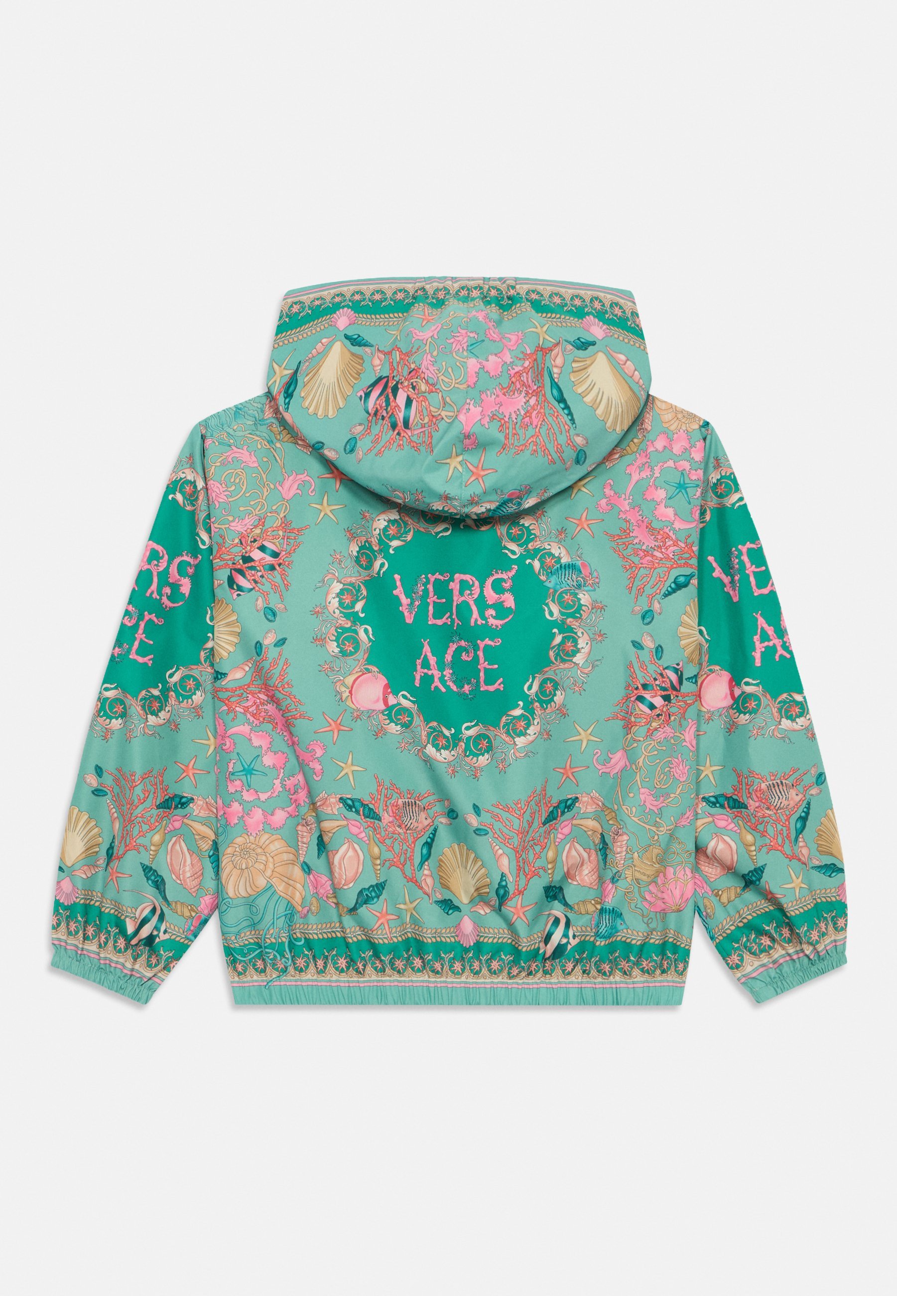 Versace BLOUSON UNDERWATER BAROCCO UNISEX - Giacca leggera - verde mare/multicolore
