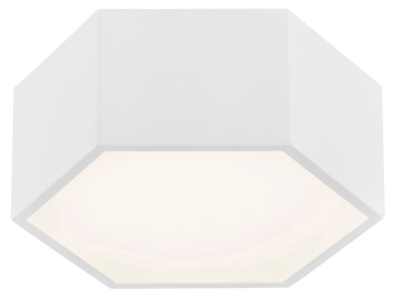 Plafon Kora LED stalowy biały