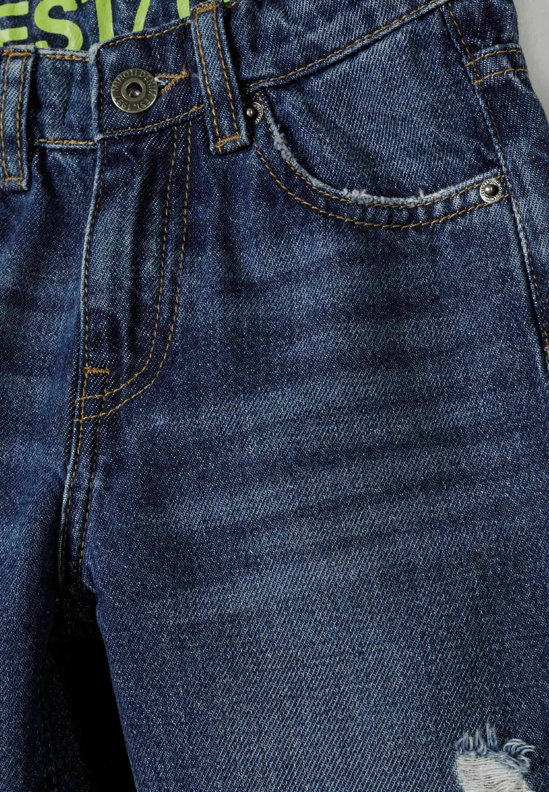 MINOTI DISTRESSED - Jeans a vestibilità affusolata - denim blu