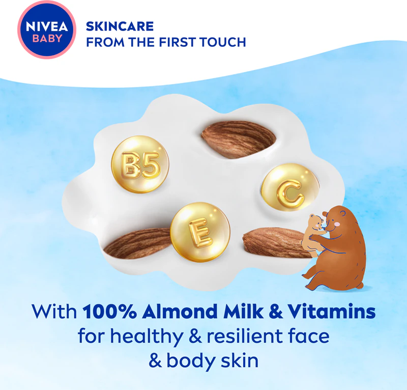 NIVEA BABY Jemný hydratačný krém na tvár a telo