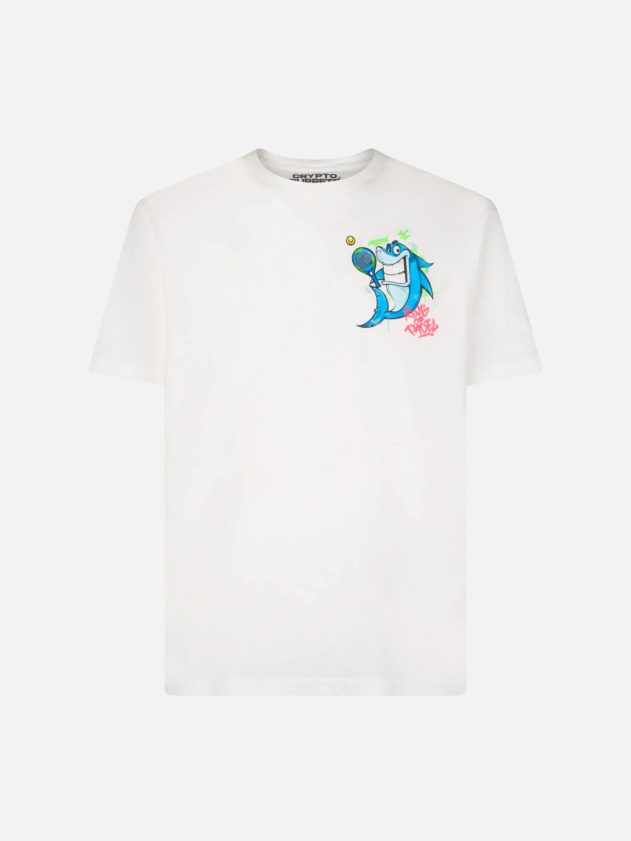T-shirt da bambino in cotone con stampa squali criptopuppets | EDIZION