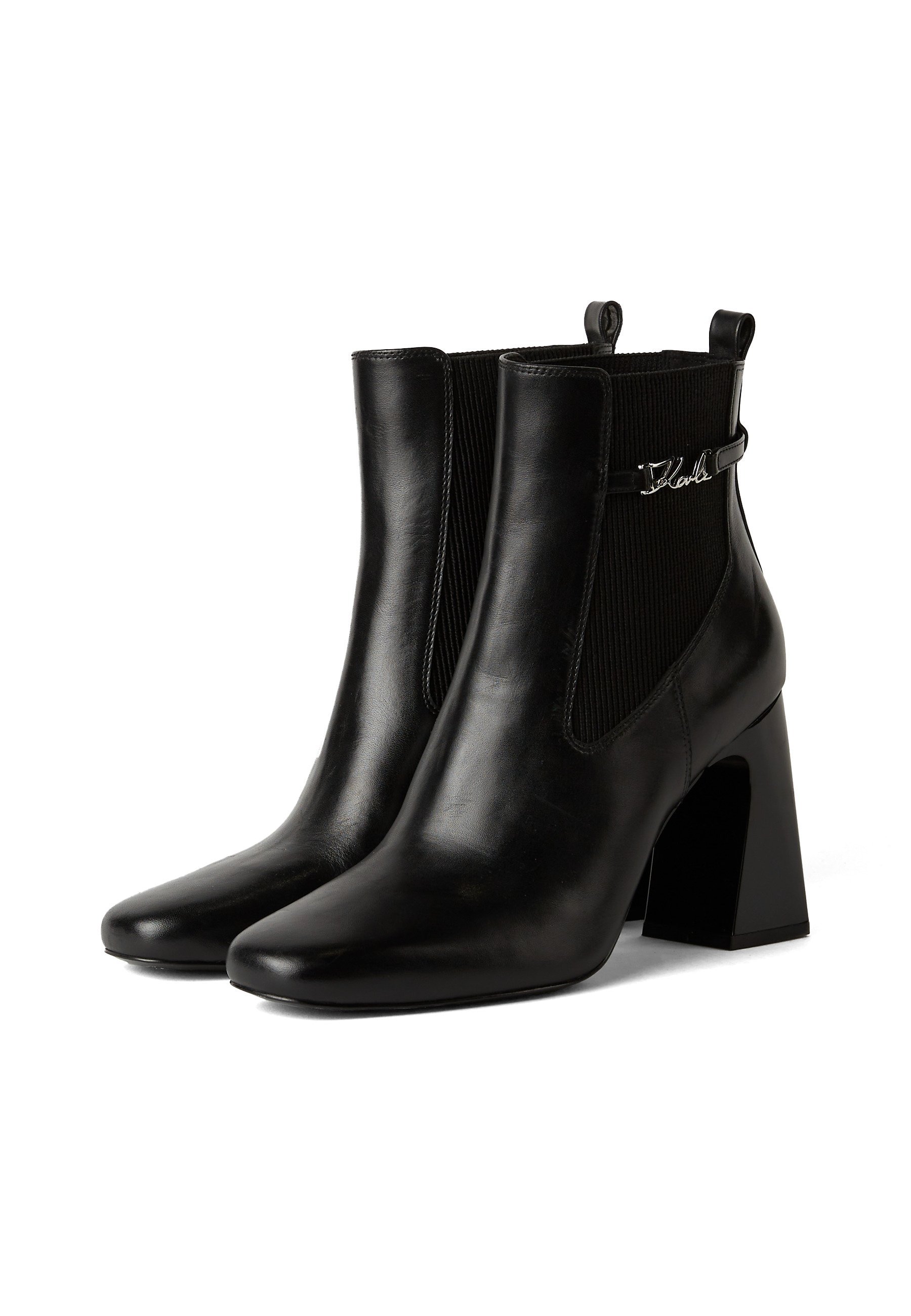 KARL LAGERFELD ASTRA NOVA GORE - Stiefeletten mit hohem Absatz - schwarzes Leder
