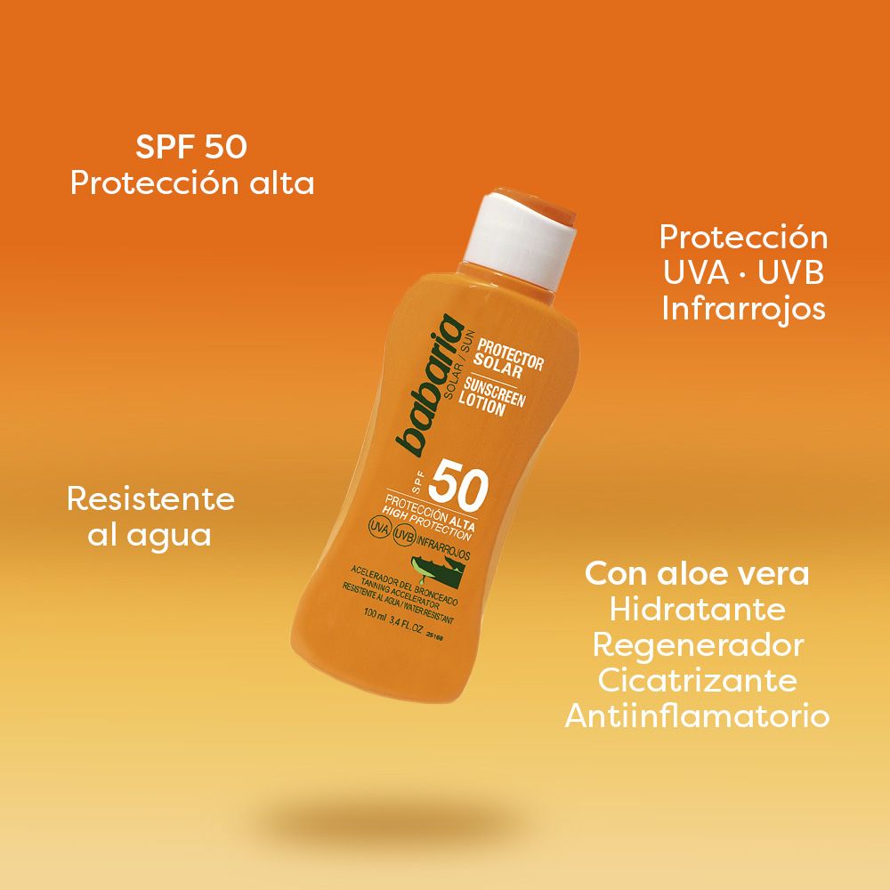 Opaľovacie mlieko s aloe vera SPF 50 Ochrana tela