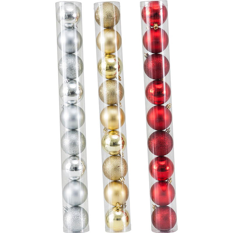 Boules de Noël pour la maison, lot de 9, diamètre 6 cm