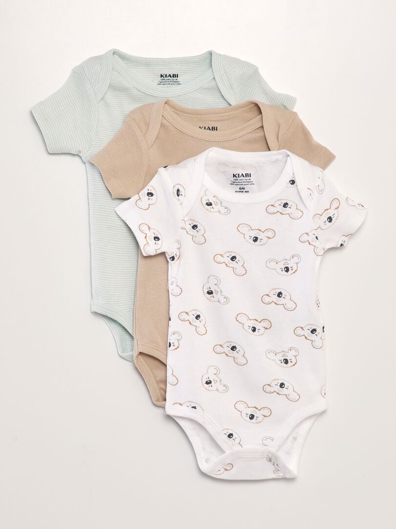 Set van 3 bodysuits - WIT