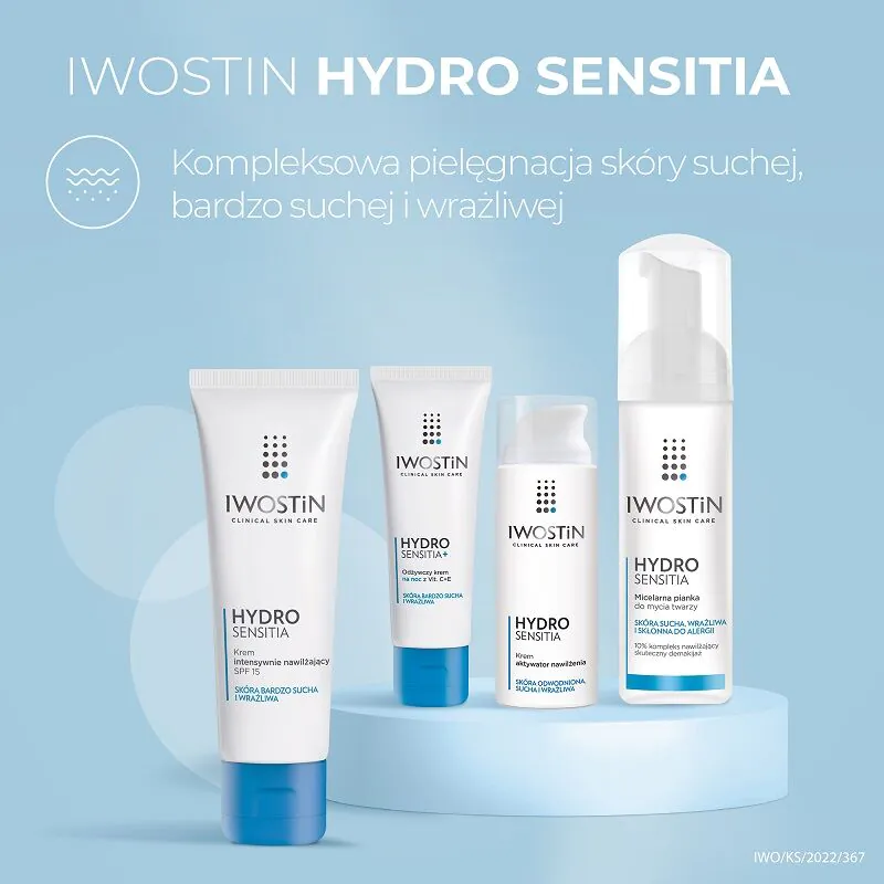 Iwostin Hydro Sensitia Intensywnie nawilżający krem do twarzy SPF 15