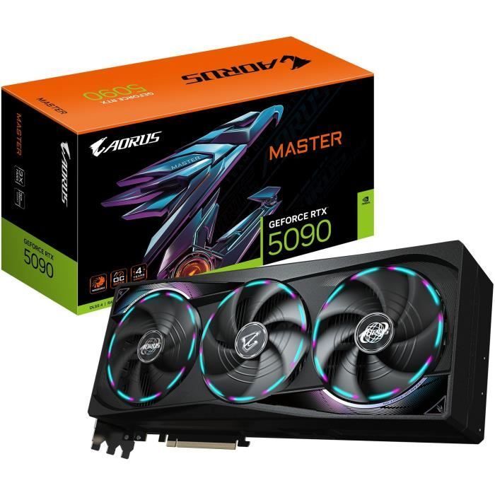 Carte graphique - GIGABYTE - AORUS GeForce RTX 5090 MASTER - 32 Go