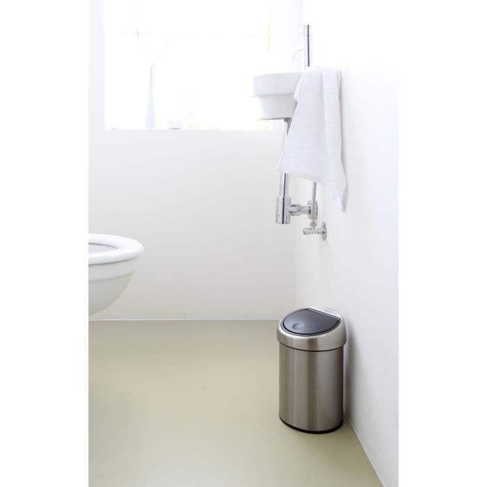 Cestino BRABANTIA Touch - 3L - Acciaio opaco