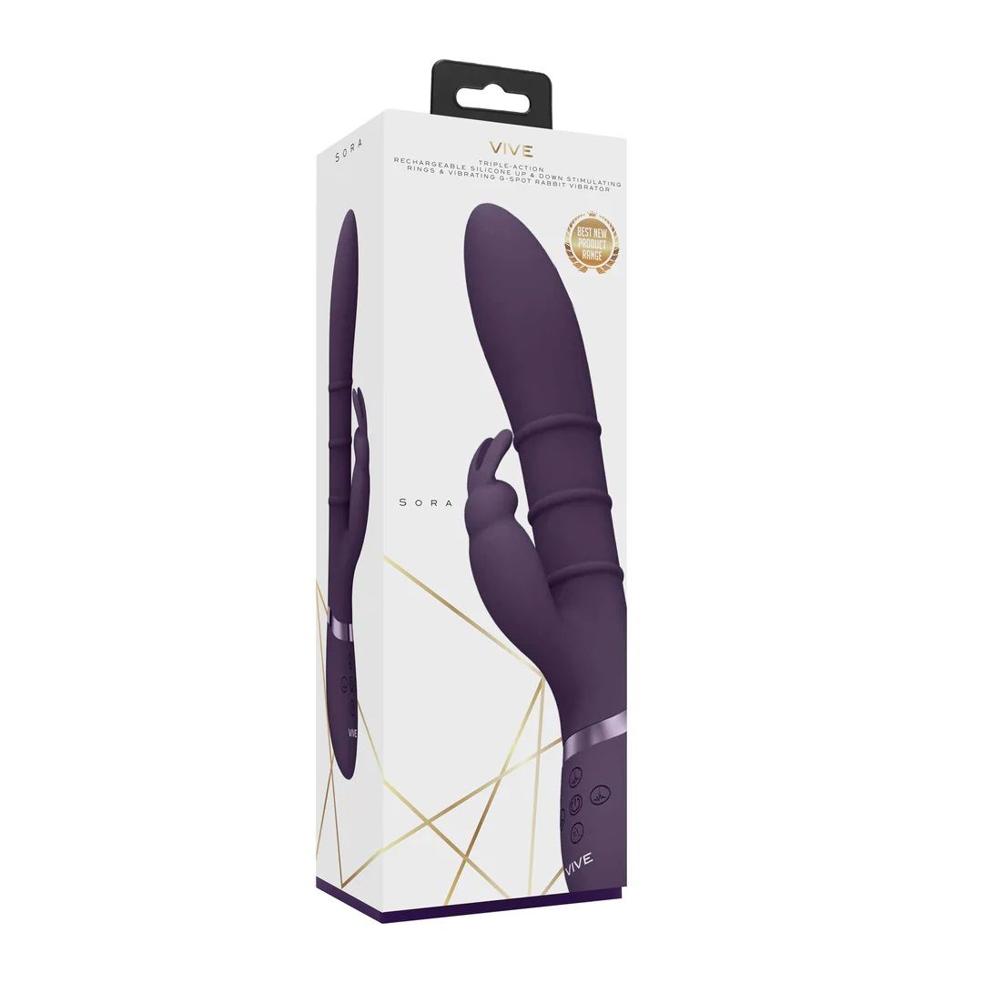 Vibrator Vive by Shots Sora gor in dol s stimulacijskimi obroči Vibratorji