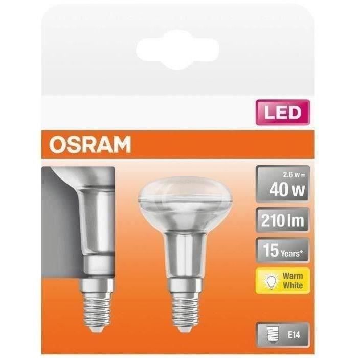 OSRAM Juego de 2 focos LED R50 E14 - 3,7 W