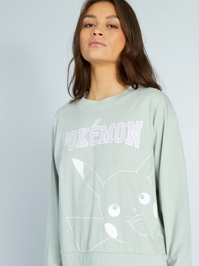 Pijama largo de Pokémon - 2 piezas - VERDE