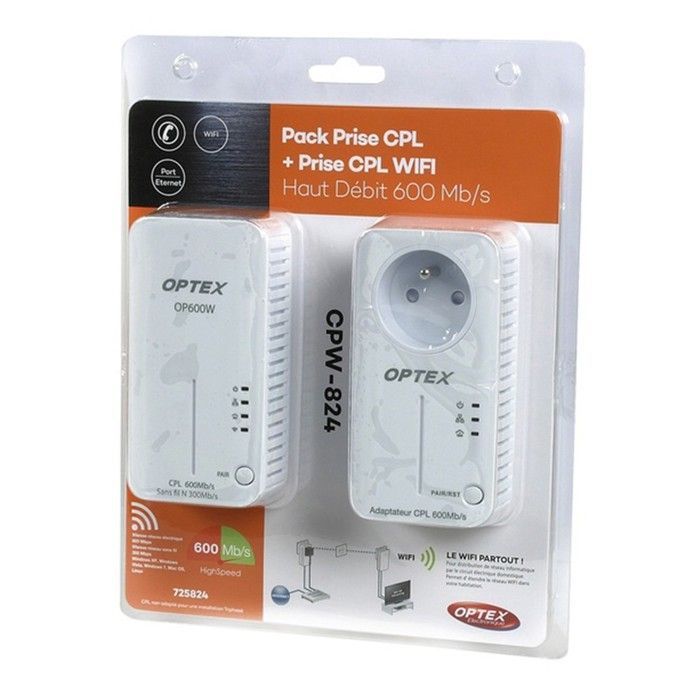 Pacchetto di prese Powerline WIFI da 600 MBPS - WEP, WPA-PSK, WPA2-PSK, WPA-PSK/ WPA2-PSK, punto di accesso Wi-Fi