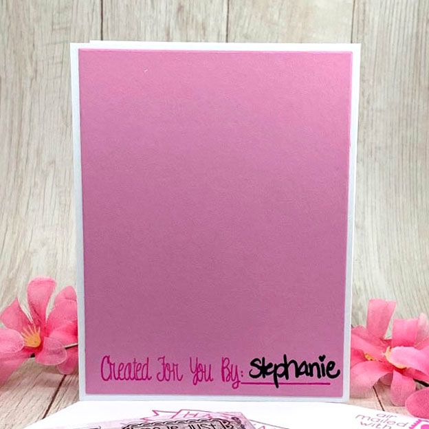 Card & Envelope Clear Stamp Set 1