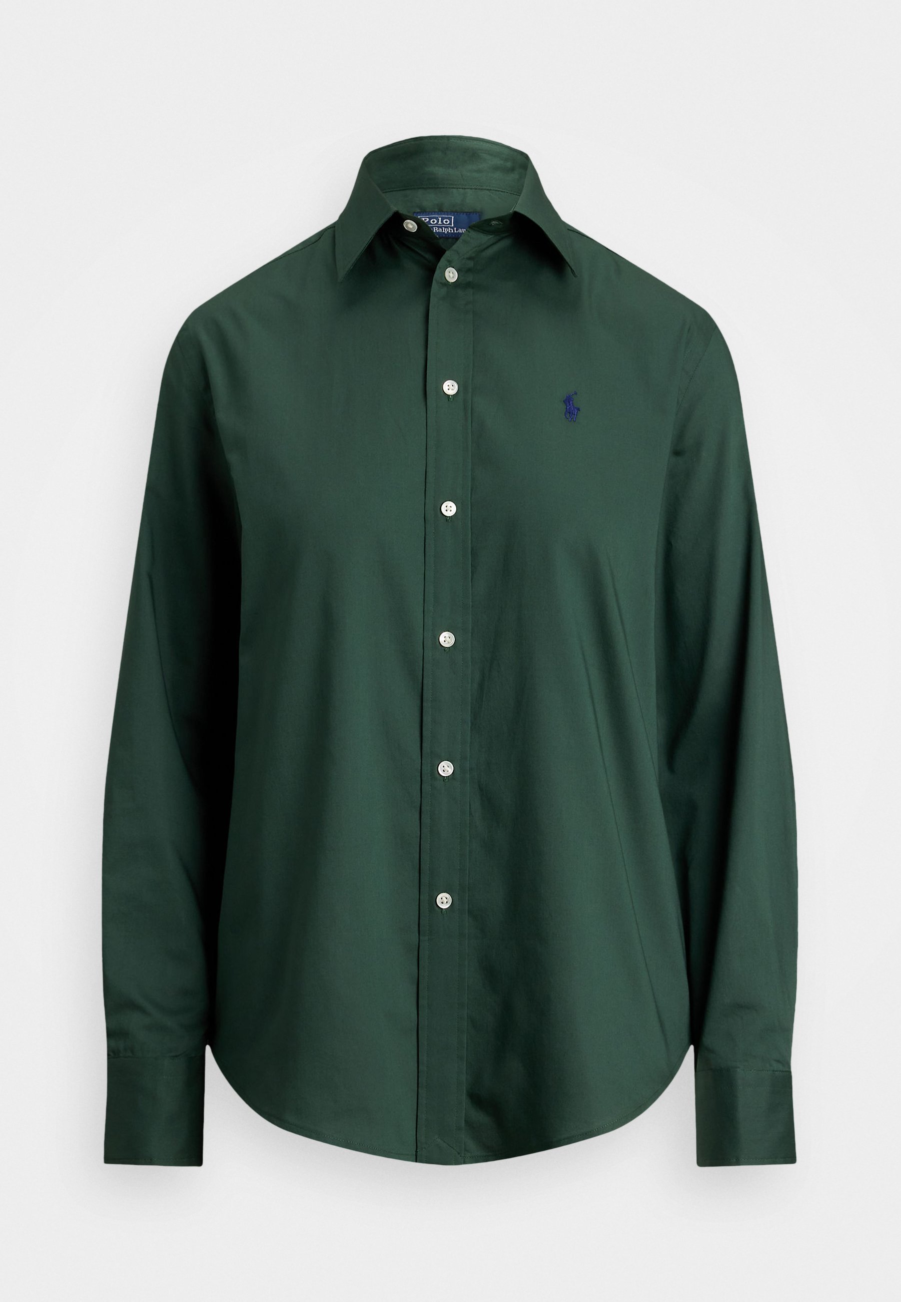 Camicia Polo Ralph Lauren Classic Fit in twill di cotone - con bottoni - verde scuro