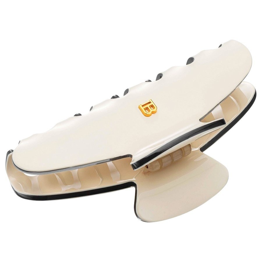 Sponka do vlasov Balmain Hair Couture stredná biela/čierna – 1 kus