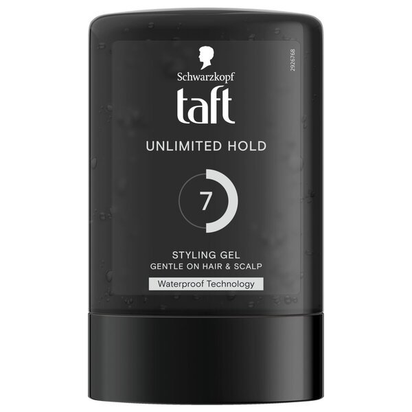 Taft gel za kosu s neograničenim učvršćivanjem, nivo 7, 300 ml
