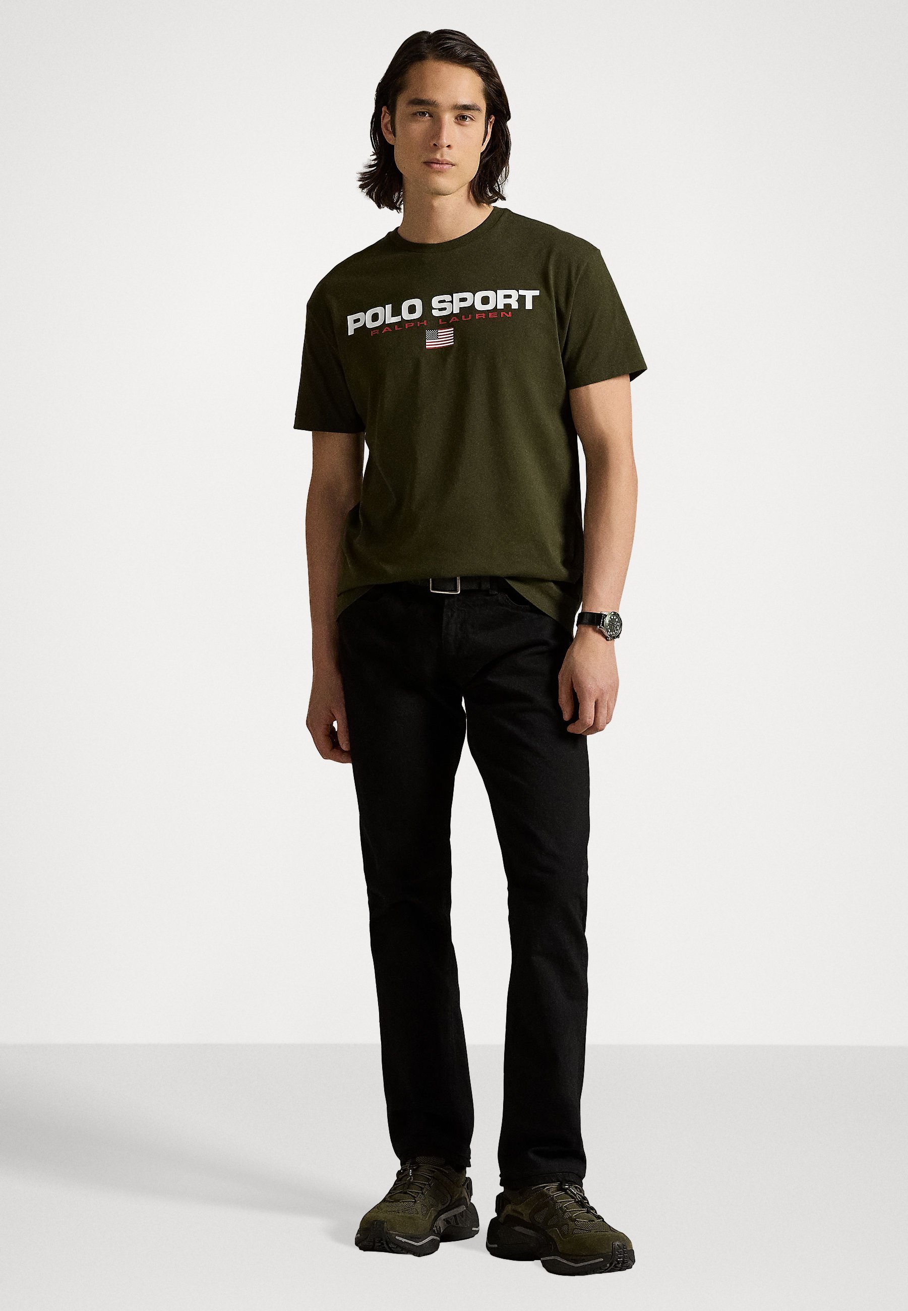 Polo Ralph Lauren Classic Fit Polo Sport Jersey T-shirt - Bedrukt T-shirt - Bedrijfsolijf