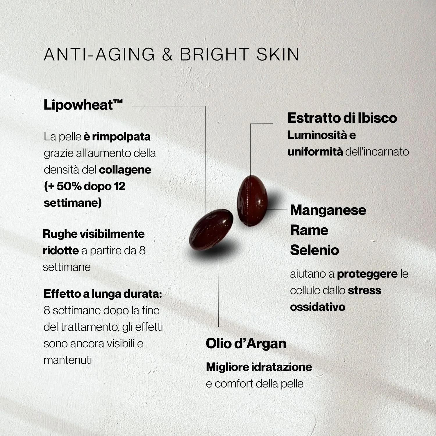 Integratori Anti-Aging & Bright Skin - Integratore Viso, Integratore Pelle